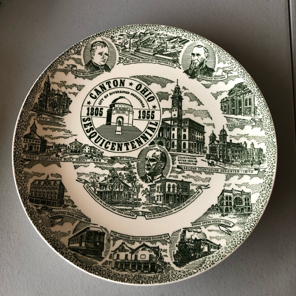 Canton Ohio Sesquicentennial plate